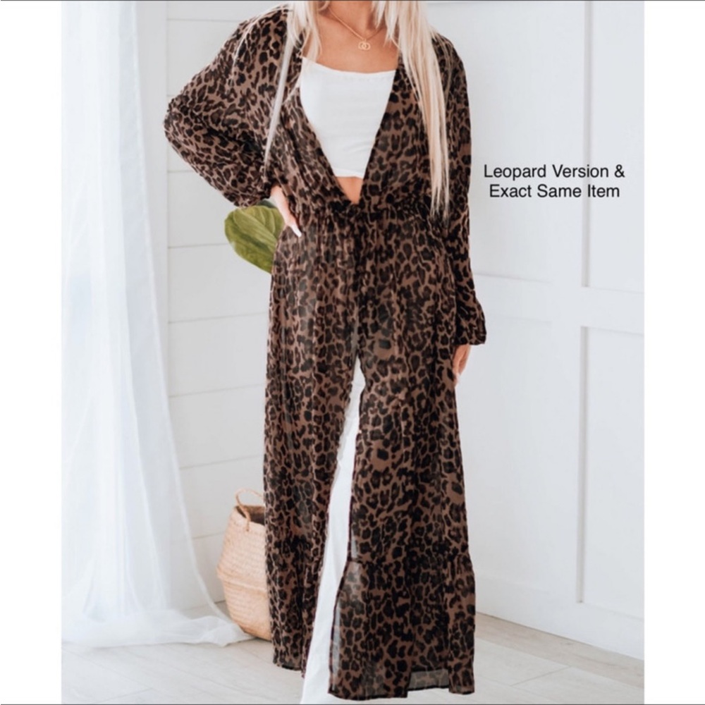 #49 White Kimono/Duster w/Bubble Sleeves - Picture 6 of 6
